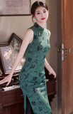 Luna Lace Jacquard Cheongsam Dress