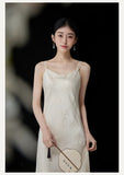 Phoenix Apricot White Relaxed Cheongsam Top
