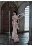 Bella 2-Piece Lace Satin Cheongsam Set