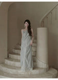 Vina Lace Asymmetrical Cheongsam Dress