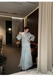 Castle 2-Piece Jacquard Embroidered Cheongsam Set