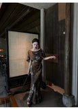 Quartz Artistic Gradient Cheongsam Dress
