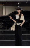 Clementine 2-Piece Color-Block Knit Cheongsam Set
