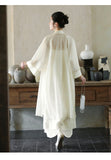 Interlude 2-Piece Sheer Overlay Cheongsam Set