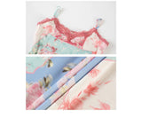 Elle Gradient Floral Lace Cheongsam Dress