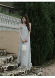 Vina Lace Asymmetrical Cheongsam Dress