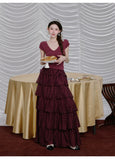 Coral 2-Piece Lyocell Linen Cheongsam Set