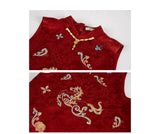 Ella 2-Piece Embroidered Jacquard Cheongsam Set