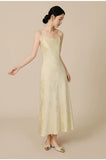 Raffaella 2-Piece Yellow Silk Cheongsam Set