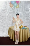 Dragon Floral Jacquard Cheongsam Dress