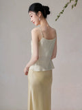 Nova Light Pink Modern Cheongsam Top