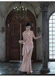 Bella 2-Piece Lace Satin Cheongsam Set