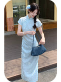 Faye Floral Print Cheongsam Dress