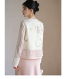 Nita Jacquard Embroidered Cheongsam Vest