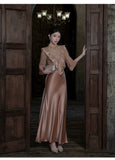 Mila 2-Piece Lace Overlay Cheongsam Set