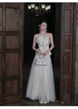 Felicity 2-Piece Bow Accent Lace Cheongsam Set