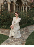 Emma Floral Embroidered Cheongsam Dress