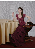 Coral 2-Piece Lyocell Linen Cheongsam Set