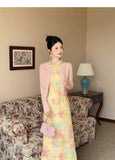 Moonbeam Lace Floral Cheongsam Dress