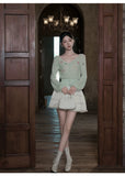 Presto 2-Piece Wool Knit Cheongsam Set