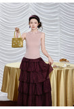 Bernadette 3D Floral Merino Wool Cheongsam Vest