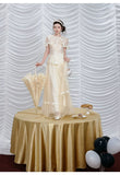 Moonlight 2-Piece Lace Sequin Cheongsam Set