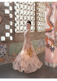 Monarch Gradient Floral Pleated Cheongsam Skirt