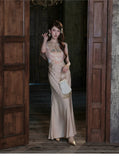 Muse Satin Jacquard Cheongsam Dress