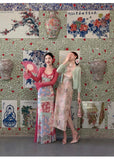 Hana Jacquard Cheongsam Dress with Shawl