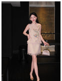 Celeste 2-Piece Pink Embroidered Cheongsam Set