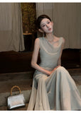 Valentina Pearl Chiffon Cheongsam Dress