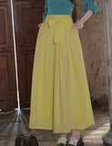 Marigold 2-Piece High-Cotton Cheongsam Set