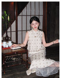 Starlight 2-Piece Modern Linen Cheongsam Set