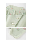 Acclaimed 2-Piece Knit Top Skirt Cheongsam Set