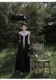 Nicoletta Long & Short Colorblock Cheongsam Dress
