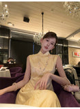 Quintana 2-Piece Embroidered Jacquard Cheongsam Set