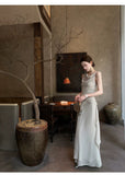 Valentina Pearl Chiffon Cheongsam Dress
