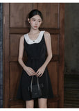 Elspeth Color-Blocked Retro Cheongsam Dress