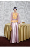 Yuna 2-Piece Jacquard Chiffon Cheongsam Set