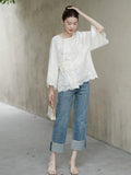 Regulus Embroidered Cheongsam Top