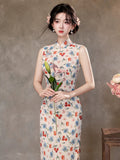 Rita Floral Sleeveless Cheongsam