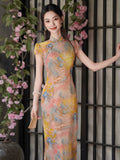 Zoe Lace Jacquard Cheongsam Dress
