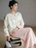 Brocade Embroidered Cheongsam Top