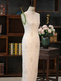 Iris Silk Floral Cheongsam Dress