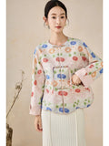Rigel Floral Jacquard Cheongsam Coat