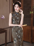 Giselle Sandalwood Vintage Cheongsam Dress