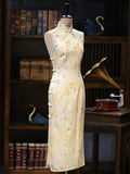 Jasper Sleeveless Silk Cheongsam Dress