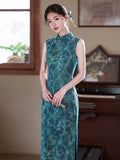 Rayna Sleeveless Green Cheongsam