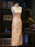 Zena Silk Jacquard Cheongsam Dress