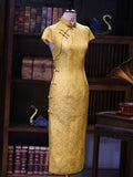 Larkspur Silk Modern Cheongsam Dress